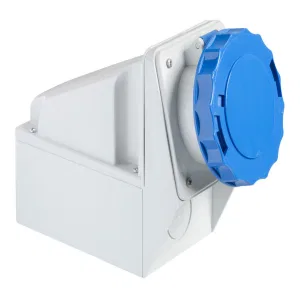 Schneider Electric 81190 розетка PratiKa настенная угловая 125 А 2P+E IP67 (ШНАЙДЕР) Schneider Electric 81190 розетка PratiKa настенная угловая 125 А 2P+E IP67 (ШНАЙДЕР)