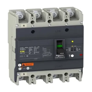 Силовой автомат Schneider Electric Easypact EZC 250, TM-D c диф защитой, 25кА, 4P, 175А (ШНАЙДЕР) Силовой автомат Schneider Electric Easypact EZC 250, TM-D c диф защитой, 25кА, 4P, 175А (ШНАЙДЕР)