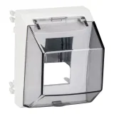 Schneider Electric OptiLine 45 адаптор под два 18 мм модуля OL45, RAL9003 ISM10907P