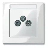 Schneider Electric Merten System M MTN296719, розетка TV/радио, полярно-белый