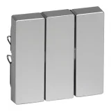 Schneider Electric MTN311960 - тройная клавиша, алюминий