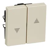 Schneider Electric MTN432444, клавиша для жалюзи, бежевый блестящий