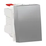 Schneider Electric NU310630 кнопка звонка одноклавишная, алюминий, Unica Modular